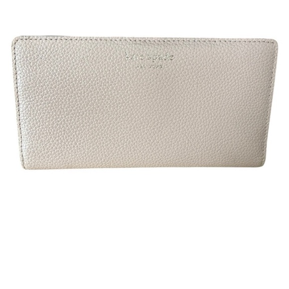kate spade Handbags - Kate Spade New York Pale Pink Pebbled Leather Wallet burgundy interior